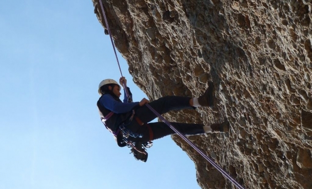  Vertikaler Aufstieg in Riglos 